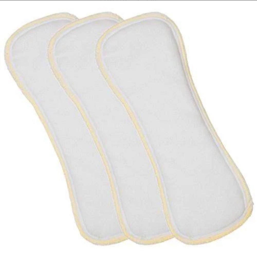 BEST BOTTOM Reusable Cloth Diaper Inserts Size XL X-Large Yellow Stitch